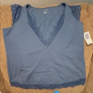 Torrid Foxy Sweetheart Lace-Trim Top